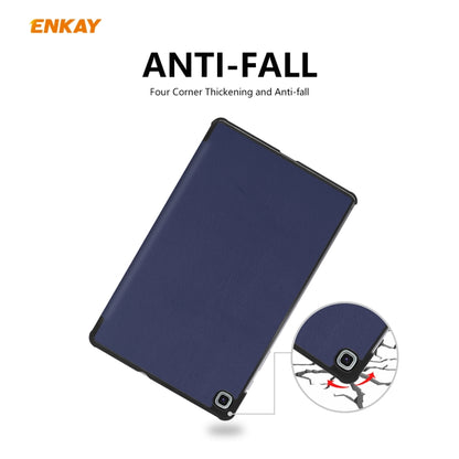 ENKAY ENK-8002 For Samsung Galaxy Tab S6 Lite P610 / P615 PU Leather + Plastic Smart Case with Three-folding Holder, For Samsung Galaxy Tab S6 Lite P610, For Samsung Galaxy Tab S6 Lite P610 / P615 / Tab S6 Lite 2022 / P613 / P619