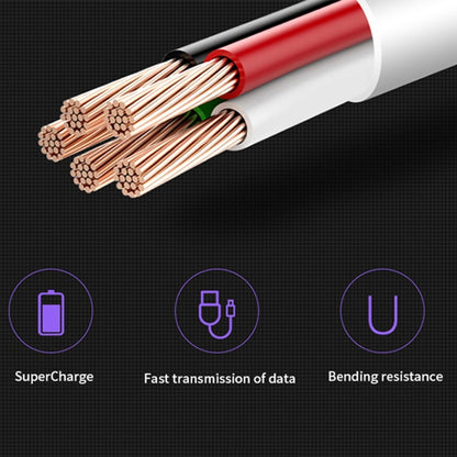 Câble de données universel ultra-rapide USB vers USB-C/Type-C 5 A pour téléphone portable, tablette, PC, 1 m, 1,5 m, 2 m