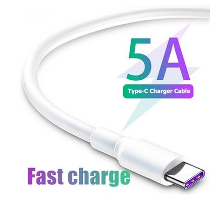 Câble de données universel ultra-rapide USB vers USB-C/Type-C 5 A pour téléphone portable, tablette, PC, 1 m, 1,5 m, 2 m