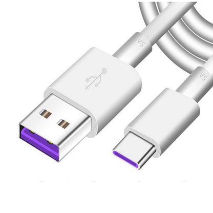 Câble de données universel ultra-rapide USB vers USB-C/Type-C 5 A pour téléphone portable, tablette, PC, 1 m, 1,5 m, 2 m