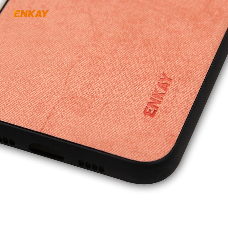 For iPhone 11 ENKAY ENK-PC028 Business Series Fabric Texture PU Leather + TPU Soft Slim Case, For iPhone 11