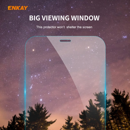 For iPhone 11 Pro ENKAY ENK-PC0322 2 in 1 Business Series Denim Texture PU Leather + TPU Soft Slim Case Cover ＆ 0.26mm 9H 2.5D Tempered Glass Film, For iPhone 11 Pro