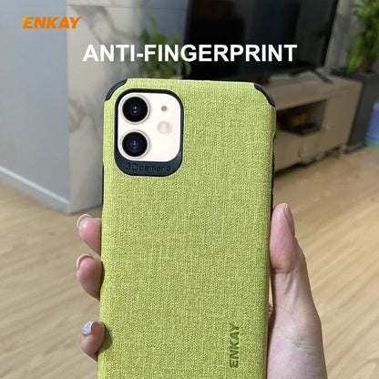 For iPhone 11 ENKAY ENK-PC031 Business Series Denim Texture PU Leather + TPU Soft Slim Case Cover, For iPhone 11