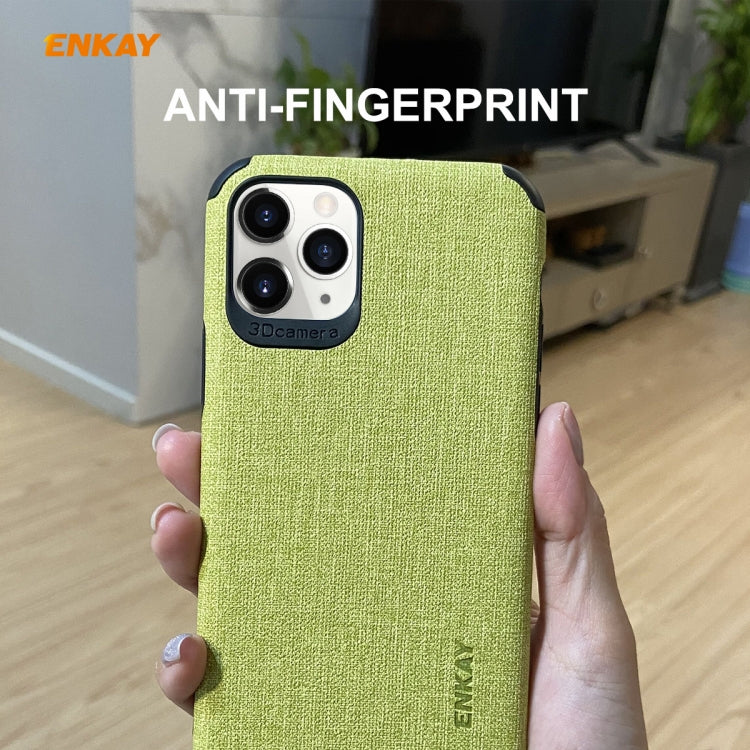 For iPhone 11 Pro ENKAY ENK-PC032 Business Series Denim Texture PU Leather + TPU Soft Slim Case Cover, For iPhone 11 Pro