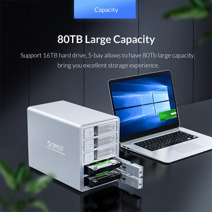 ORICO 9548RU3-BK 3.5-Inch External Hard Drive Enclosure with RAID