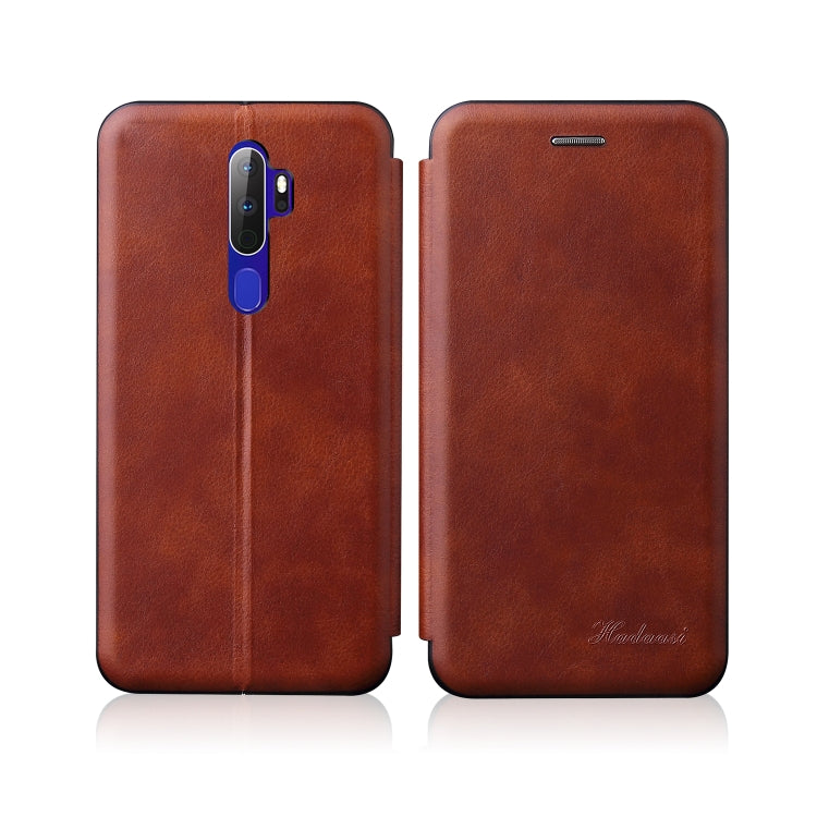 Integrated Electricity Pressing Retro Texture Magnetic TPU+PU Leather Case with Card Slot & Holder, For OPPO K5 / Realme XT / Realme X2, For OPPO A52 / A72 / A92