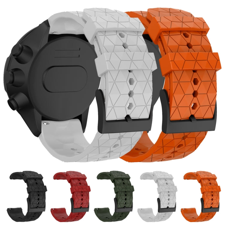 For Suunto Spartan Sport & Suunto 9 / 9 Baro / D5 Universal Football Texture Silicone Strap