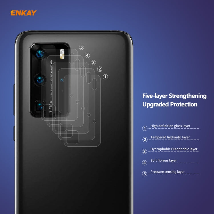 Hat-Prince ENKAY 0.2mm 9H 2.15D Round Edge Rear Camera Lens Tempered Glass Film, For Huawei P40 Pro, For Huawei P40, For Samsung Galaxy S20, For Samsung Galaxy S20+, For Samsung Galaxy S20 Ultra