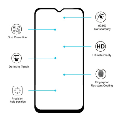 ENKAY Hat-prince Full Glue 0.26mm 9H 2.5D Tempered Glass Film for, For Galaxy A20e, For Google Pixel 3A(1pc)