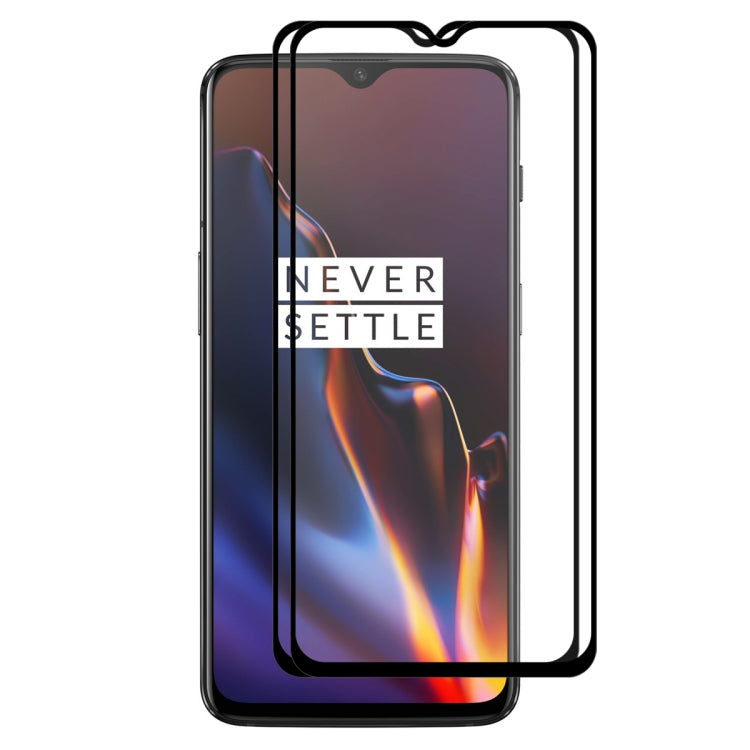 2 PCS ENKAY Hat-prince Full Glue 0.26mm 9H 2.5D Tempered Glass Film for, OnePlus 6T & 7, HUAWEI Y5 2019