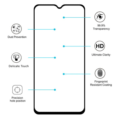 2 PCS ENKAY Hat-prince Full Glue 0.26mm 9H 2.5D Tempered Glass Film for, OnePlus 6T & 7, HUAWEI Y5 2019