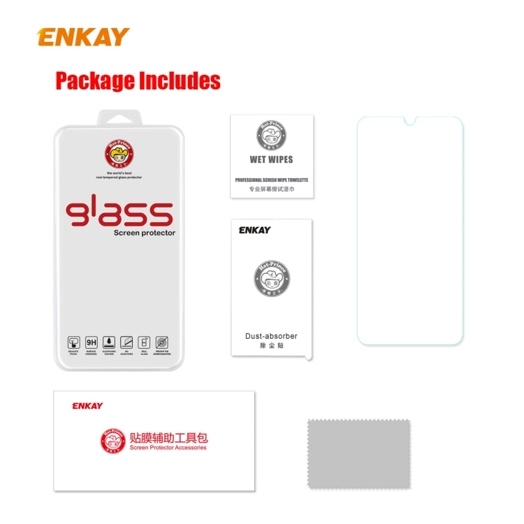 ENKAY Hat-Prince 0.26mm 9H 2.5D Curved Edge Tempered Glass Film, For Samsung Galaxy A01, For Samsung Galaxy A10s, For Samsung Galaxy A11 / M11, For Samsung Galaxy A21, For Samsung Galaxy A21s, For Samsung Galaxy A31, For Samsung Galaxy M31 / M21