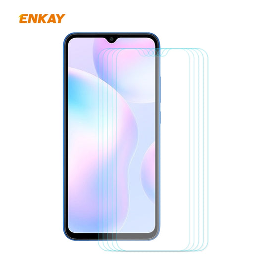 5 PCS ENKAY Hat-Prince Film en Verre Trempé à Bord Incurvé 0.26mm 9H 2.5D, Pour Xiaomi Mi 10 Lite / Redmi 10X 5G, Pour Redmi 10X 4G / Redmi Note 9, Pour Redmi Note 9S / Note 9 Pro, Pour Huawei P40, Pour Huawei P40 Lite, Pour Huawei Y5p, Pour Huawei Y6p...