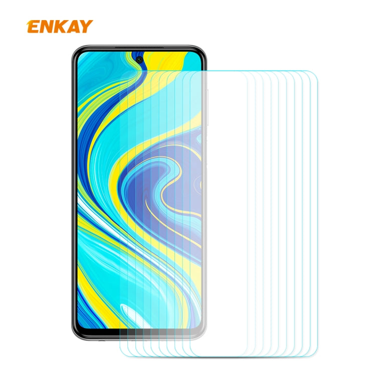 10 PCS ENKAY Hat-Prince 0.26mm 9H 2.5D Curved Edge Tempered Glass Film, For Xiaomi Mi10 Lite / Redmi 10X 5G, For Redmi 10X 4G / Redmi Note 9, For Redmi Note 9S / Note 9 Pro, For Huawei P40, For Huawei P40 Lite, For Huawei Y5p, For Huawei Y6p           ...