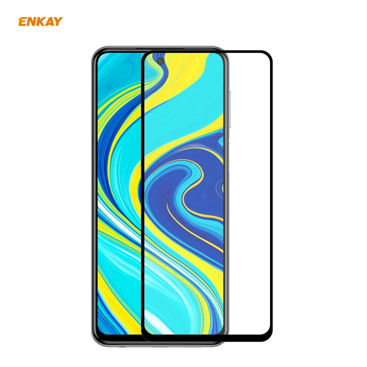 ENKAY Hat-Prince Full Glue 0.26mm 9H 2.5D Tempered Glass Full Coverage Film, For Huawei P40, For Huawei P40 Lite, For Huawei Y5p, For Huawei Y6p, For Huawei Honor X10 5G, For Redmi 10X 4G / Redmi Note 9, For Xiaomi Mi 10 Lite /Redmi 10X 5G             ...