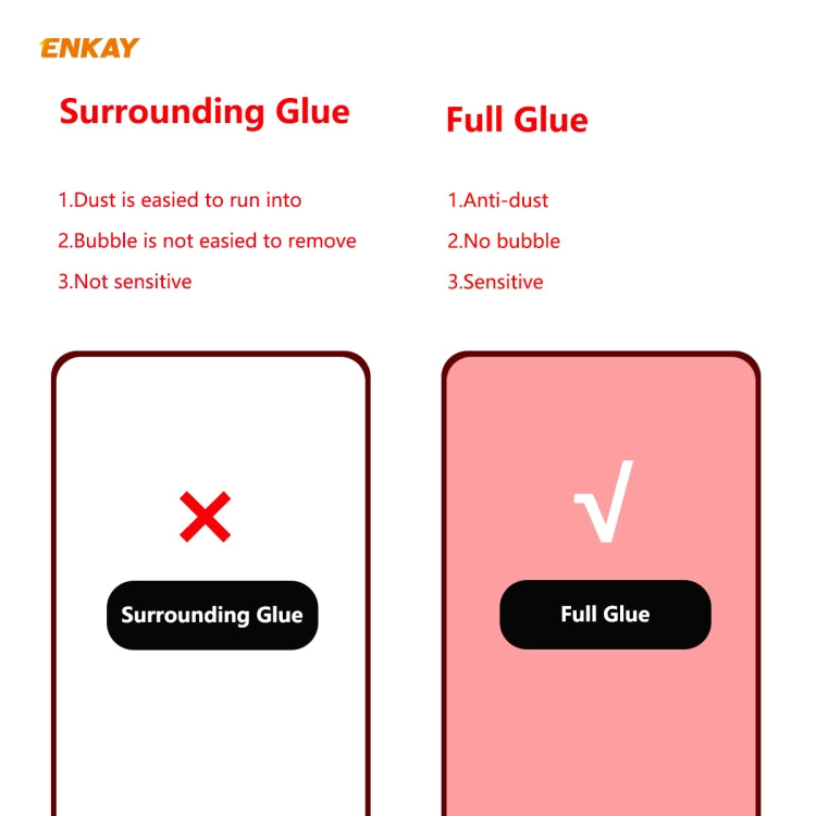 ENKAY Hat-Prince Full Glue 0.26mm 9H 2.5D Tempered Glass Full Coverage Film, For Huawei P40, For Huawei P40 Lite, For Huawei Y5p, For Huawei Y6p, For Huawei Honor X10 5G, For Redmi 10X 4G / Redmi Note 9, For Xiaomi Mi 10 Lite /Redmi 10X 5G             ...
