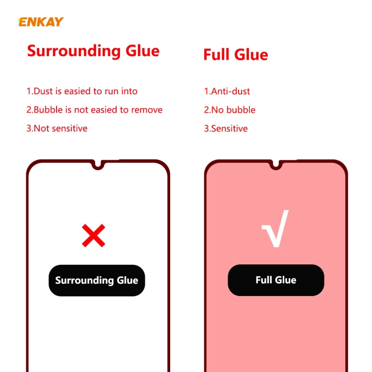 5 PCS ENKAY Hat-Prince Full Glue 0.26mm 9H 2.5D Tempered Glass Full Coverage Film, For Xiaomi Mi 10 Lite /Redmi 10X 5G, For Redmi 10X 4G / Redmi Note 9, For Redmi Note 9S / Note 9 Pro, For Huawei P40, For Huawei P40 Lite, For Huawei Y5p, For Huawei Y6p...
