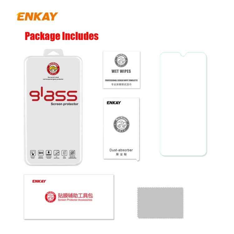 5 PCS ENKAY Hat-Prince Full Glue 0.26mm 9H 2.5D Tempered Glass Full Coverage Film, For Xiaomi Mi 10 Lite /Redmi 10X 5G, For Redmi 10X 4G / Redmi Note 9, For Redmi Note 9S / Note 9 Pro, For Huawei P40, For Huawei P40 Lite, For Huawei Y5p, For Huawei Y6p...