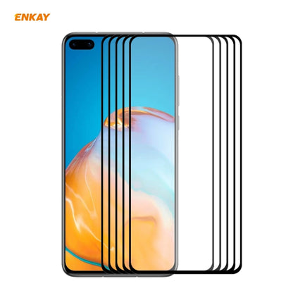 5 PCS ENKAY Hat-Prince Full Glue 0.26mm 9H 2.5D Tempered Glass Full Coverage Film, For Xiaomi Mi 10 Lite /Redmi 10X 5G, For Redmi 10X 4G / Redmi Note 9, For Redmi Note 9S / Note 9 Pro, For Huawei P40, For Huawei P40 Lite, For Huawei Y5p, For Huawei Y6p...