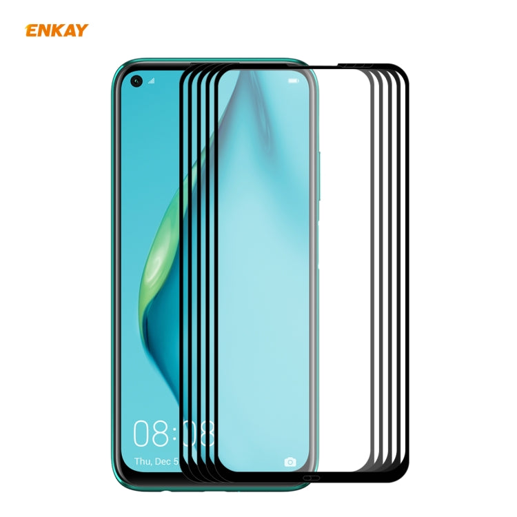 5 PCS ENKAY Hat-Prince Full Glue 0.26mm 9H 2.5D Tempered Glass Full Coverage Film, For Xiaomi Mi 10 Lite /Redmi 10X 5G, For Redmi 10X 4G / Redmi Note 9, For Redmi Note 9S / Note 9 Pro, For Huawei P40, For Huawei P40 Lite, For Huawei Y5p, For Huawei Y6p...
