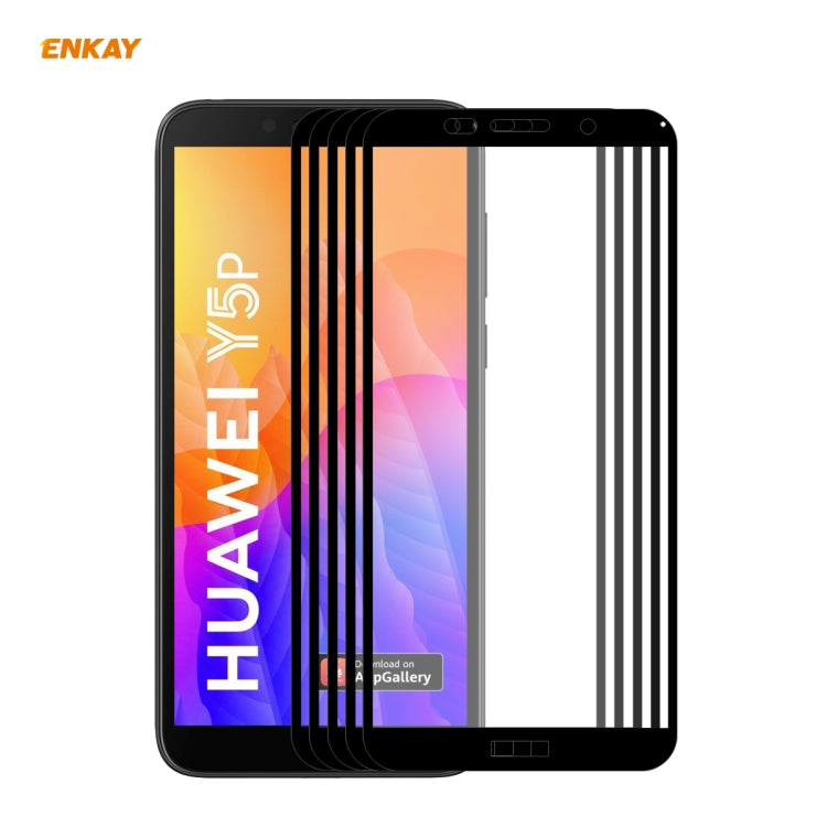 5 PCS ENKAY Hat-Prince Full Glue 0.26mm 9H 2.5D Tempered Glass Full Coverage Film, For Xiaomi Mi 10 Lite /Redmi 10X 5G, For Redmi 10X 4G / Redmi Note 9, For Redmi Note 9S / Note 9 Pro, For Huawei P40, For Huawei P40 Lite, For Huawei Y5p, For Huawei Y6p...