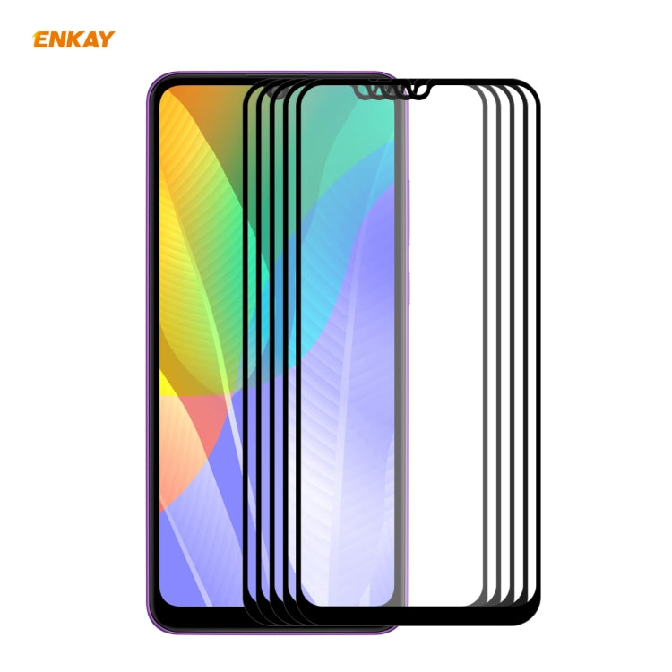 5 PCS ENKAY Hat-Prince Full Glue 0.26mm 9H 2.5D Tempered Glass Full Coverage Film, For Xiaomi Mi 10 Lite /Redmi 10X 5G, For Redmi 10X 4G / Redmi Note 9, For Redmi Note 9S / Note 9 Pro, For Huawei P40, For Huawei P40 Lite, For Huawei Y5p, For Huawei Y6p...