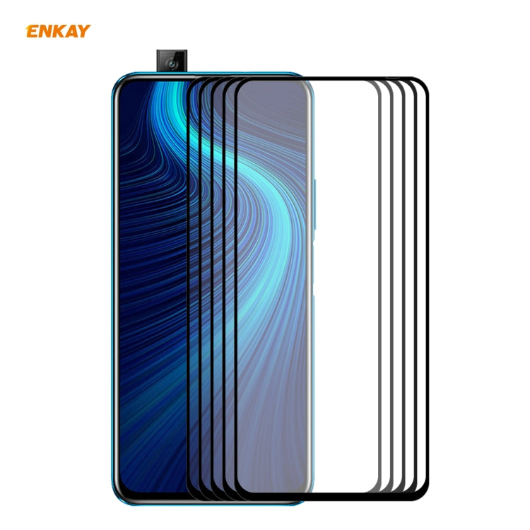 5 PCS ENKAY Hat-Prince Full Glue 0.26mm 9H 2.5D Tempered Glass Full Coverage Film, For Xiaomi Mi 10 Lite /Redmi 10X 5G, For Redmi 10X 4G / Redmi Note 9, For Redmi Note 9S / Note 9 Pro, For Huawei P40, For Huawei P40 Lite, For Huawei Y5p, For Huawei Y6p...