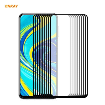 10 PCS ENKAY Hat-Prince Full Glue 0.26mm 9H 2.5D Tempered Glass Full Coverage Film, For Huawei P40, For Huawei P40 Lite, For Huawei Y5p, For Huawei Y6p, For Huawei Honor X10 5G, For Huawei P40 Lite E, For Redmi 10X 4G / Redmi Note 9(10pcs)             ...