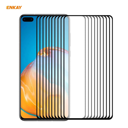 10 PCS ENKAY Hat-Prince Full Glue 0.26mm 9H 2.5D Tempered Glass Full Coverage Film, For Huawei P40, For Huawei P40 Lite, For Huawei Y5p, For Huawei Y6p, For Huawei Honor X10 5G, For Huawei P40 Lite E, For Redmi 10X 4G / Redmi Note 9(10pcs)             ...