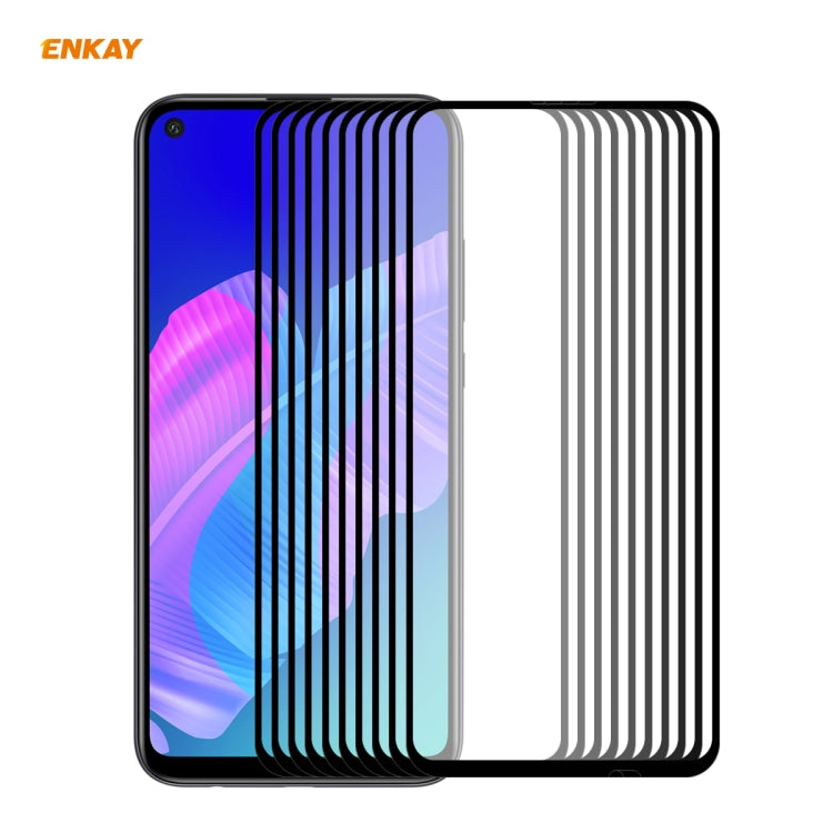 10 PCS ENKAY Hat-Prince Full Glue 0.26mm 9H 2.5D Tempered Glass Full Coverage Film, For Huawei P40, For Huawei P40 Lite, For Huawei Y5p, For Huawei Y6p, For Huawei Honor X10 5G, For Huawei P40 Lite E, For Redmi 10X 4G / Redmi Note 9(10pcs)             ...