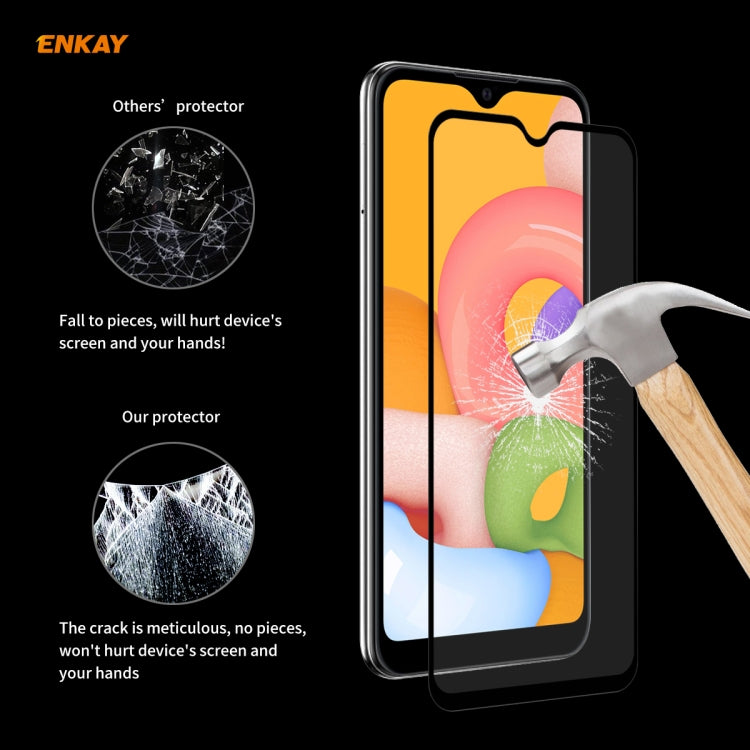 5 PCS ENKAY Hat-Prince Full Glue 0.26mm 9H 2.5D Tempered Glass Full Coverage Film, For Galaxy A01 5 PCS, For Samsung Galaxy A31, For Galaxy A11 / M11 5 PCS, For Galaxy A21s 5pcs
