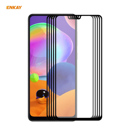 5 PCS ENKAY Hat-Prince Full Glue 0.26mm 9H 2.5D Tempered Glass Full Coverage Film, For Galaxy A01 5 PCS, For Samsung Galaxy A31, For Galaxy A11 / M11 5 PCS, For Galaxy A21s 5pcs