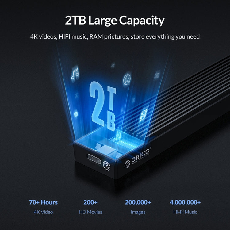 ORICO M2PF-C3 M.2 NGFF SSD Enclosure, M2PF-C3