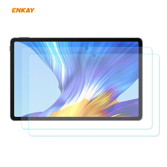 2 PROTECTIONS D'ÉCRAN EN VERRE TREMPÉ ANTIDÉFLAGRANT 2.5D ENKAY Hat-Prince 0.33mm DURETÉ DE SURFACE 9H, pour Huawei Honor V6, pour Samsung Galaxy Tab A 8.4 (2020), pour Lenovo M10 Plus 10.3, pour Lenovo Smart Tab M10 10.1, pour Lenovo E10 TB-X104F 10.1