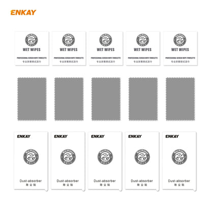 5 PCS ENKAY Hat-Prince Full Glue 0.26mm 9H 2.5D Tempered Glass Full Coverage Film, For Samsung Galaxy M31s, For OnePlus Nord