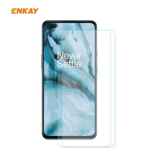 Lot de 2 Films de Protection d'Écran en Verre Trempé ENKAY Hat-Prince 0.26mm 9H 2.5D incurvé, Pour OnePlus Nord, Pour Galaxy M31s