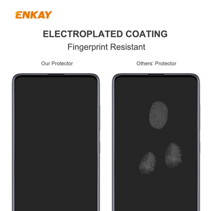 2 PCS ENKAY Hat-Prince 0.26mm 9H 2.5D Curved Edge Tempered Glass Film, For OnePlus Nord, For Galaxy M31s 2 PCS