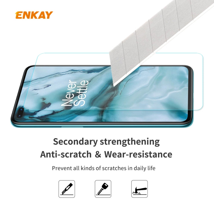 5 PCS ENKAY Hat-Prince 0.26mm 9H 2.5D Curved Edge Tempered Glass Film, For OnePlus Nord, For Galaxy M31s 5 PCS