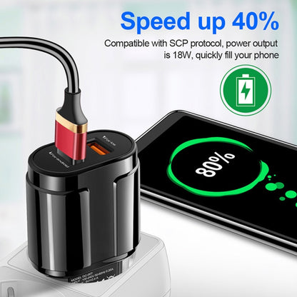 Portable Dual USB Mobile Phone Tablet Universal Charging Head Travel Charger, US Plug, US Plug