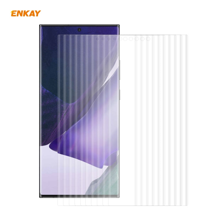 For Samsung Galaxy Note 20 Ultra 10 PCS ENKAY Hat-Prince 3D Full Screen PET Curved Hot Bending HD Screen Protector Soft Film, For Samsung Galaxy Note 20 Ultra