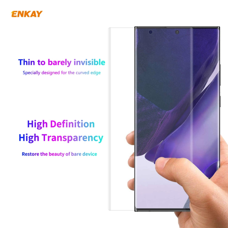 For Samsung Galaxy Note 20 Ultra 2 PCS ENKAY Hat-Prince 3D Full Screen PET Curved Hot Bending HD Screen Protector Soft Film, For Samsung Galaxy Note 20 Ultra