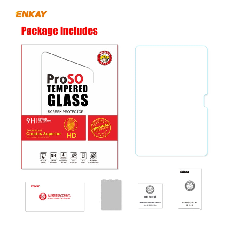 ENKAY Hat-Prince 0.33mm 9H Surface Hardness 2.5D Explosion-proof Tempered Glass Protector Film, For Huawei Enjoy Tablet 2, For Huawei MatePad 10.8
