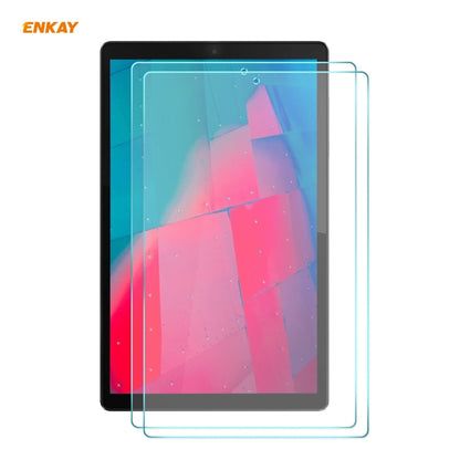 2 PCS ENKAY Hat-Prince 0.33mm 9H Surface Hardness 2.5D Explosion-proof Tempered Glass Protector Film, For Lenovo Tab M10 Plus TB-X606F, For Lenovo Tab M10 HD (2nd Gen), For Lenovo Tab P11, For Lenovo Tab P11 Pro