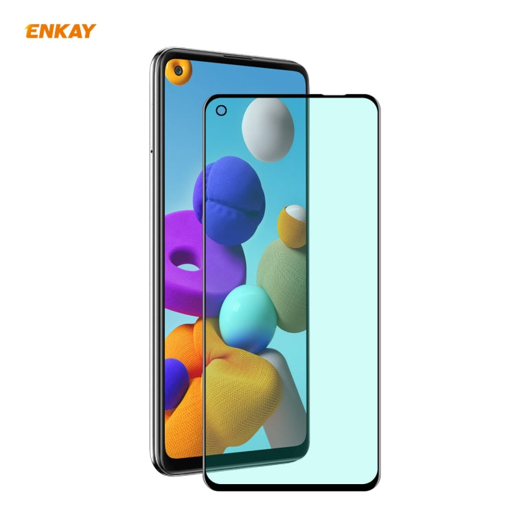 ENKAY Hat-Prince 0.26mm 9H 6D Curved Full Screen Eye Protection Green Film Tempered Glass Protector, For Xiaomi Redmi Note 8 Pro, For Redmi Note 9S/Note 9 Pro (Max), ForRedmi 10X 4G / Redmi Note 9, For Samsung Galaxy A71, For Samsung Galaxy A41        ...
