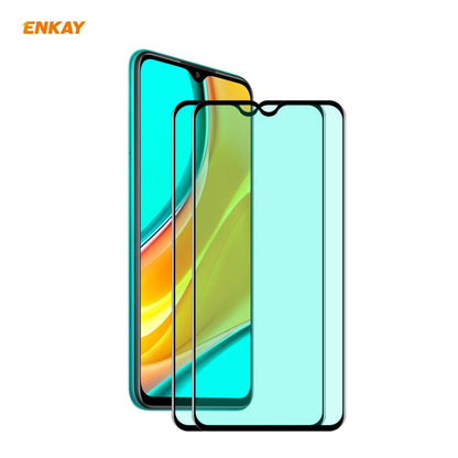 2 PCS ENKAY Hat-Prince 0.26mm 9H 6D Curved Full Screen Eye Protection Green Film Tempered Glass Protector, For Xiaomi Redmi Note 8 Pro, For Xiaomi Redmi Note 9S/Note 9 Pro, For Redmi 10X 4G/Redmi Note 9, For Samsung Galaxy A71, For Samsung Galaxy A41  ...