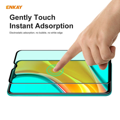 2 PCS ENKAY Hat-Prince 0.26mm 9H 6D Curved Full Screen Eye Protection Green Film Tempered Glass Protector, For Xiaomi Redmi Note 8 Pro, For Xiaomi Redmi Note 9S/Note 9 Pro, For Redmi 10X 4G/Redmi Note 9, For Samsung Galaxy A71, For Samsung Galaxy A41  ...
