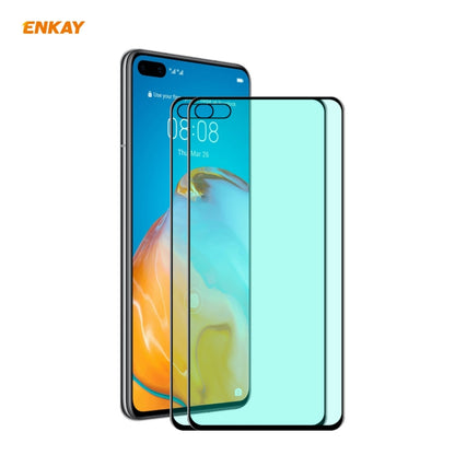 2 PCS ENKAY Hat-Prince 0.26mm 9H 6D Curved Full Screen Eye Protection Green Film Tempered Glass Protector, For Xiaomi Redmi Note 8 Pro, For Xiaomi Redmi Note 9S/Note 9 Pro, For Redmi 10X 4G/Redmi Note 9, For Samsung Galaxy A71, For Samsung Galaxy A41  ...