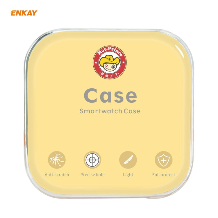 For Huawei Watch GT 2 42mm ENKAY Hat-Prince ENK-AC8201 Full Coverage PC Frosted Case + 9H Tempered Glass Protector