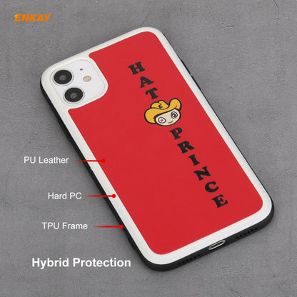 For iPhone 11 Hat-Prince ENKAY ENK-PC046 Cartoon Series PU Leather + PC Hard Slim Case Shockproof Cover, For iPhone 11