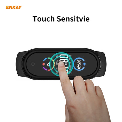 For Xiaomi Mi Band 5 ENKAY Hat-Prince 3D Full Screen Soft PC Edge + PMMA HD Screen Protector Film, 1 PCS, 2 PCS